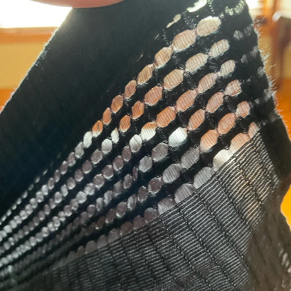 ZARA Basic, Black lace long shirt, size medium - Picture 5 of 8